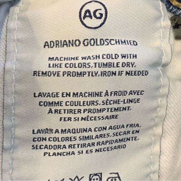 AG Adriano Goldschmied The Jodi High-Rise Slim Flare Crop Hem Slit Jeans Sz 26R - Picture 9 of 11